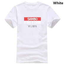Load image into Gallery viewer, Fashion Summer New Brand 100% Cotton T-shirt Sambo Is Not A Crime Martial Arter T-shirtt Shirt Men

